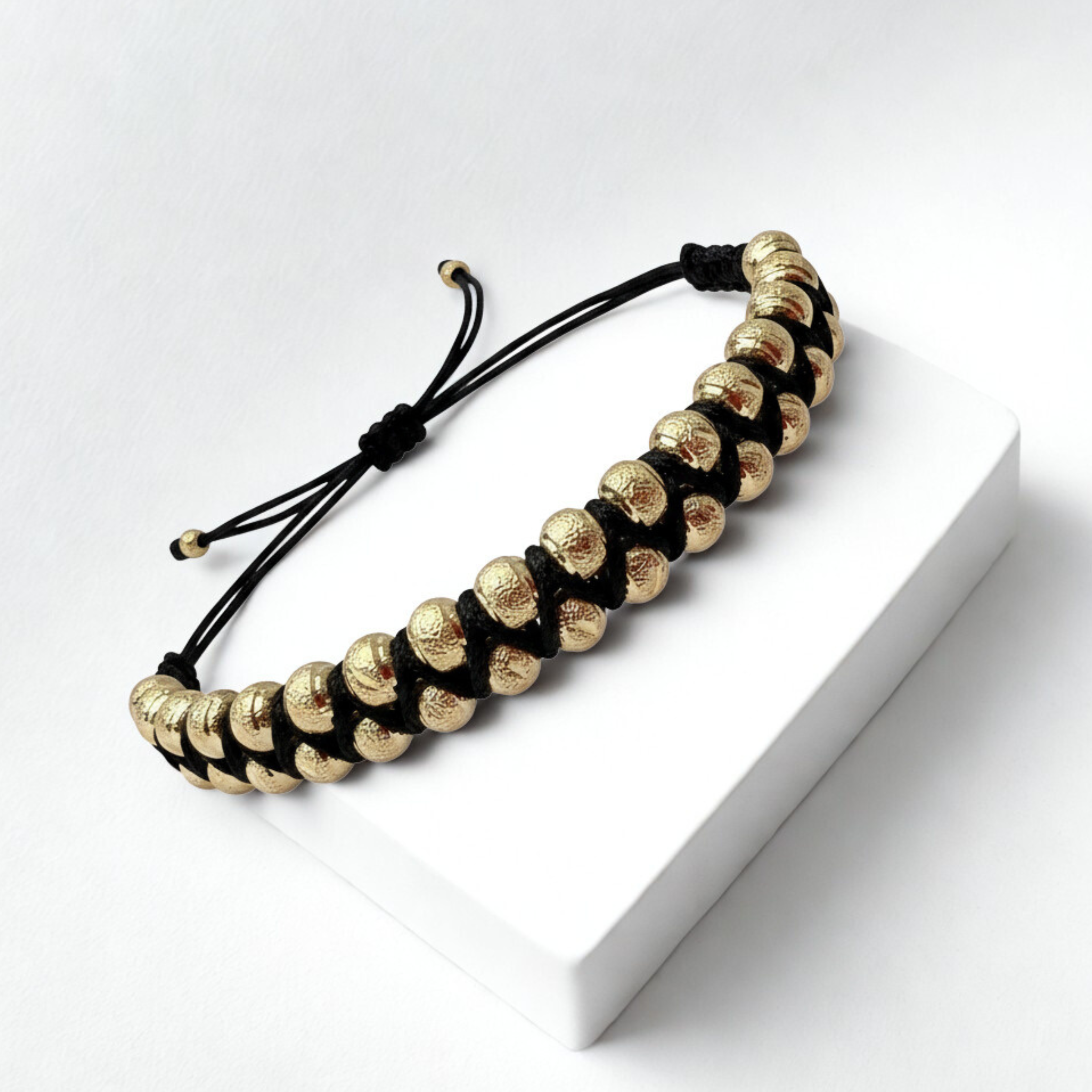 Pulsera doble carril con 36 balínes diamantados #5