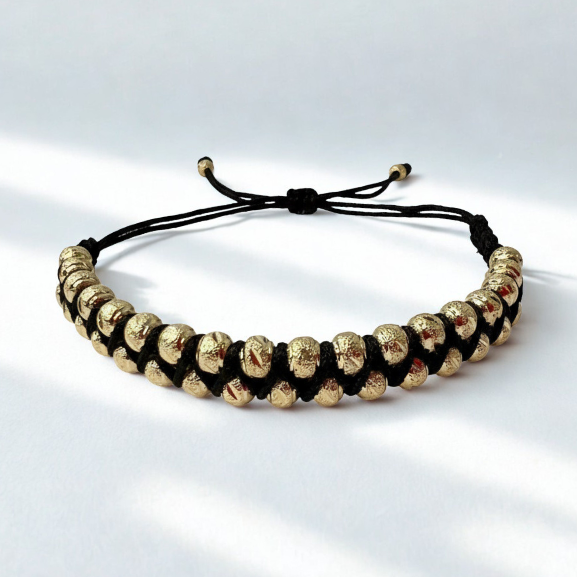 Pulsera doble carril con 36 balínes diamantados #5