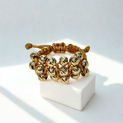 Anillo TRES CARRILES con balines italianos #4