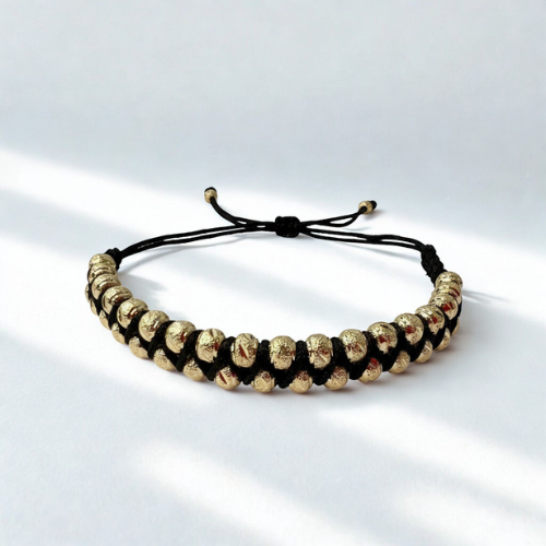 Pulsera doble carril con 36 balínes diamantados #5