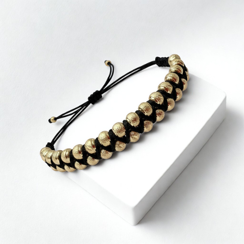 Pulsera doble carril con 36 balínes diamantados #5