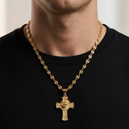 Combo Cadena Gucci + Cruz Rostro de Cristo