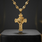 Combo Cadena Gucci + Cruz Rostro de Cristo